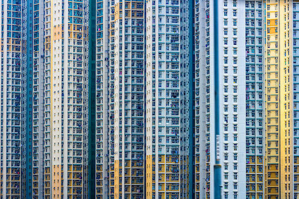 apartment building towers in Hong Kong by Matt Cashore
